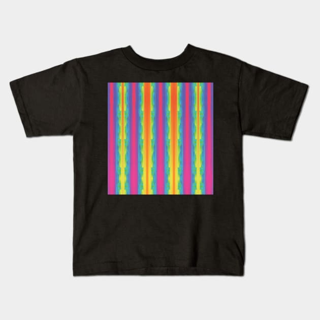 Fractal doors pattern design Kids T-Shirt by Pikmi